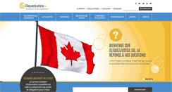 Desktop Screenshot of cliquezjustice.ca